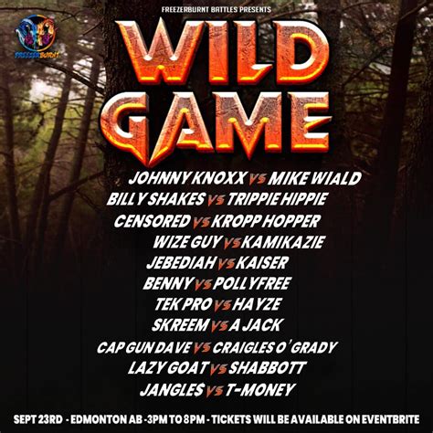 Wild Game - FreezerBurnt Battles | Battle Rap Event | VerseTracker