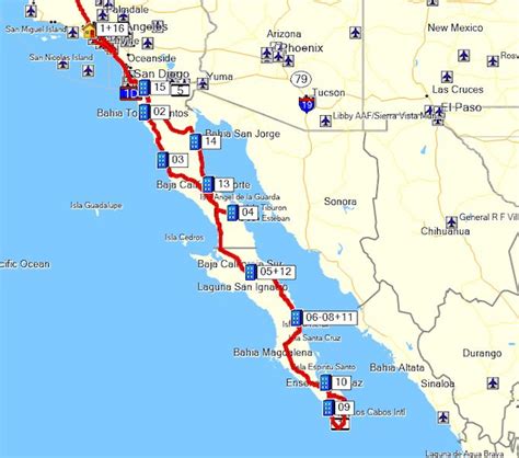 Highway Map Of Baja Mexico