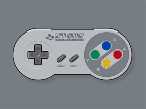 SNES Controller by Genewal Design on Dribbble