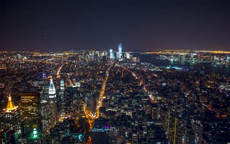 New York at Night Wallpaper - WallpaperSafari