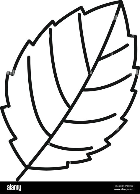 Mint leaf plant icon. Outline mint leaf plant vector icon for web ...