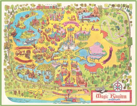 40th Anniversary Commemorative Map of Magic Kingdom Park | Disney Parks Blog