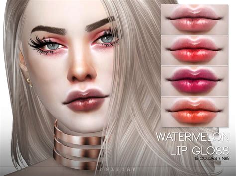 The Sims Resource - Watermelon Lip Gloss N65