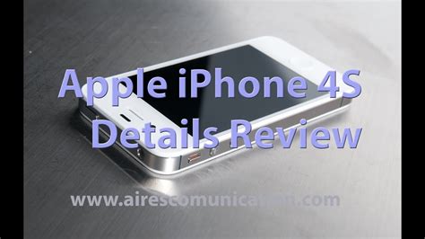 Apple iphone 4s details review - YouTube