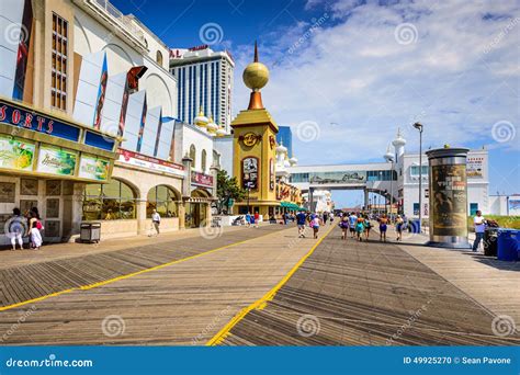 Atlantic City on the Boardwalk Editorial Image - Image of jersey, boardwalk: 49925270