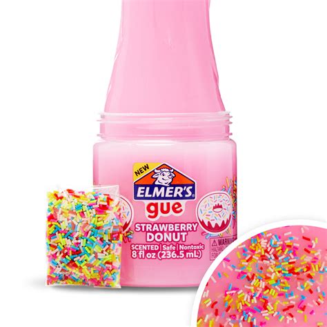 Elmer's Gue Premade Strawberry Donut Fluffy Scented Slime - Walmart.com ...