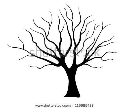 Willow Tree Silhouette at GetDrawings | Free download