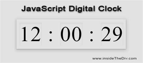 JavaScript Simple Projects - Online Digital Clock With Seconds