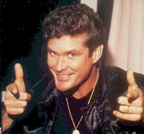 David Hasselhoff finger guns Blank Template - Imgflip