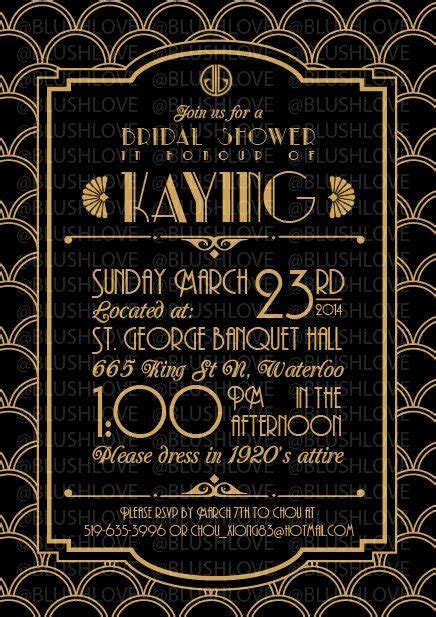 Great Gatsby Prom Invitations