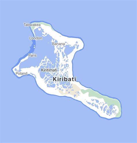 Kiritimati Island - The island so big you can fit Poland, London, Paris ...