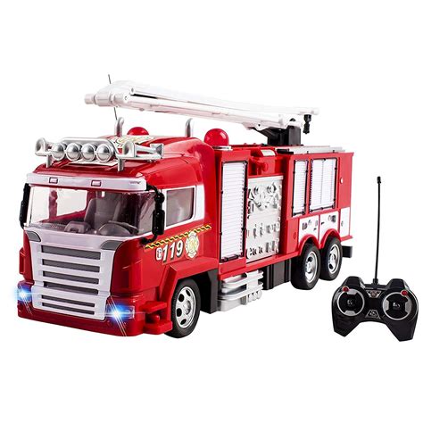 RC Fire Truck Rescue Engine Remote Control Large Kids Toy Fully ...