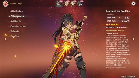 Genshin Impact Dehya build guide: Best artifacts, weapons, and talent ...