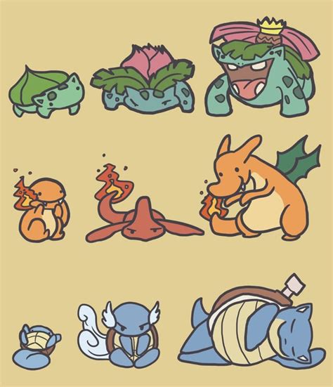 Kanto Starters : pokemon