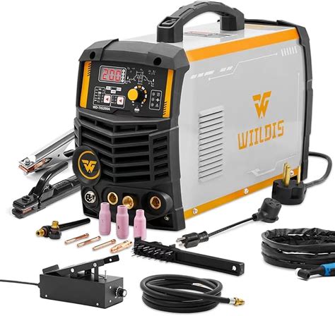 WIILDIS 200 Amp AC/DC Aluminum TIG Welder with Pulse, 220V IGBT Digital ...