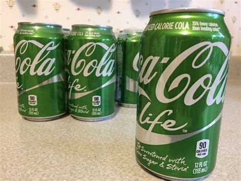 Coke 'Life,' A Somewhat Lower Calorie Option in A Green Can