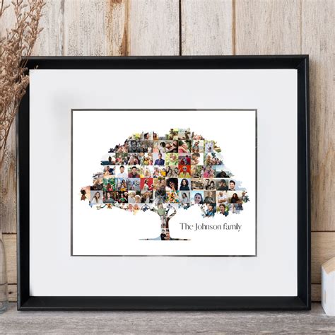 Family Tree Collage Family Tree Photo Collage Template Family - Etsy