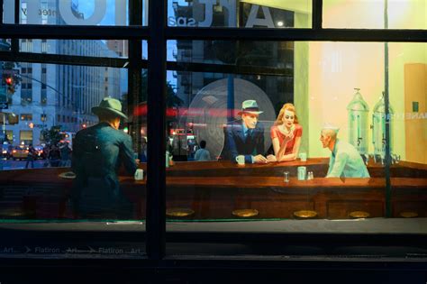 Phillies Bar Painting - ipernity: Nighthawks - homage to Edward Hopper - by udronotto - Farzana ...