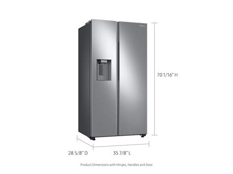 Stainless Steel 22 cu. ft. Side by Side Fridge | Samsung US