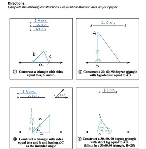 [Solved] . Triangles 30-60-90 Math Assignment Student Name: Level: 1004 ...