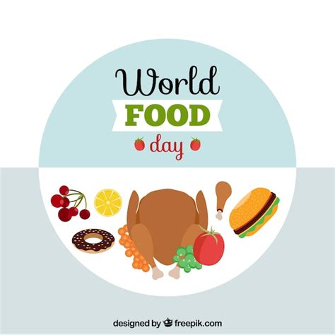 Free Vector | Food day background