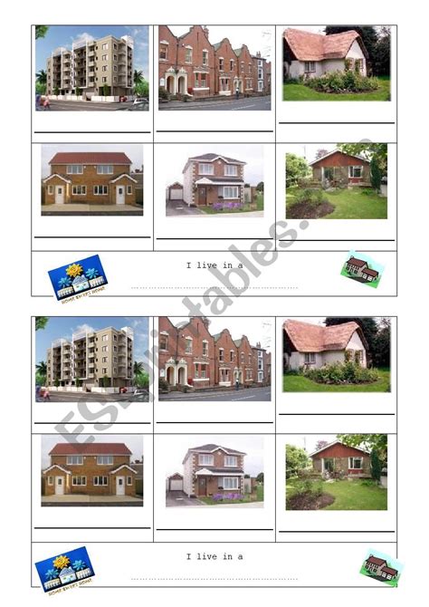 Types of dwelling - ESL worksheet by carolinevallaeys