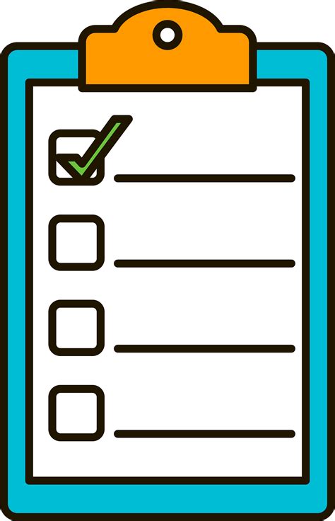 Checklist Image Clipart