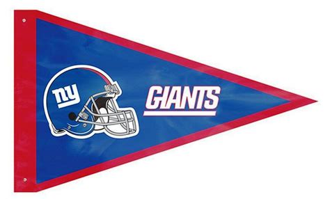 New York Giants PENNANT 3x5 Flag Applique Embroidered Outdoor Banner ...