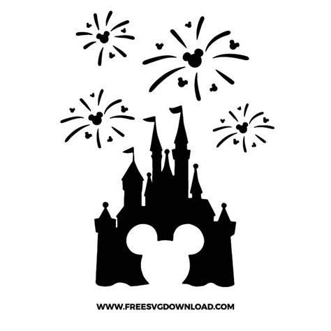 Disney Castle Outline, Disney Castle Tattoo, Mickey Mouse Png, Mickey ...