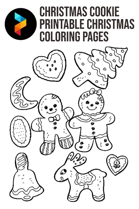 10 Best Christmas Cookie Printable Christmas Coloring Pages - printablee.com