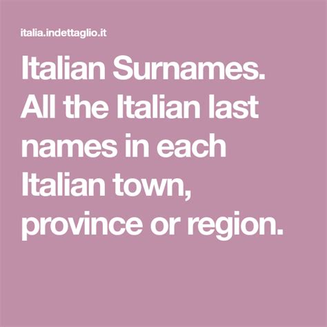 Aosta Valley, Town Names, Basilicata, Last Names, Family Name, Campania, Surnames, Ancestry ...