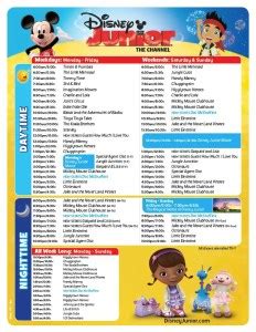 All New Disney Junior Channel Programming Guide | Chip and Company