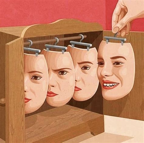 The Narcissists Faces | Visual metaphor, Conceptual illustration, Conceptual