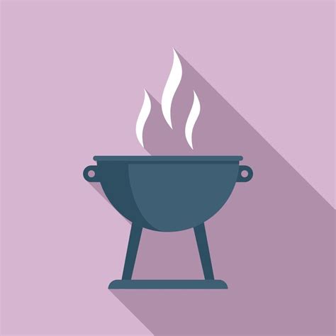 Fire brazier icon, flat style 14667966 Vector Art at Vecteezy