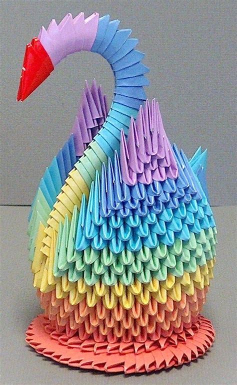 3D Origami: Swan Dragon Origami, 3d Origami Swan, Instruções Origami, Origami And Quilling ...