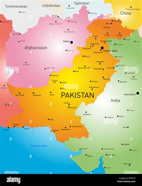 Punjab map vector hi-res stock photography and images - Alamy