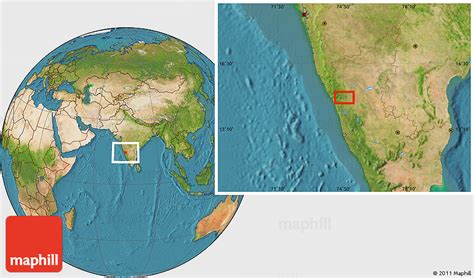 Satellite Location Map of Mundgod