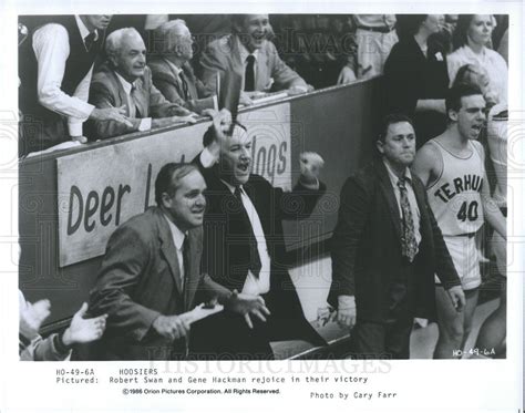 Robert Swan and Gene Hackman in Hoosiers 1986 vintage promo photo print ...