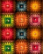 Buy Khiza Diwali Diyas Colourful 3d Reflection Diya For Diwali Decor Flower Shape Shadow ...
