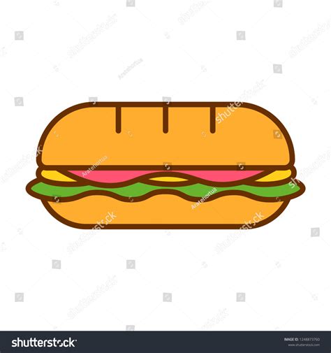 1,951 Sandwich On Bun Clipart Images, Stock Photos & Vectors | Shutterstock