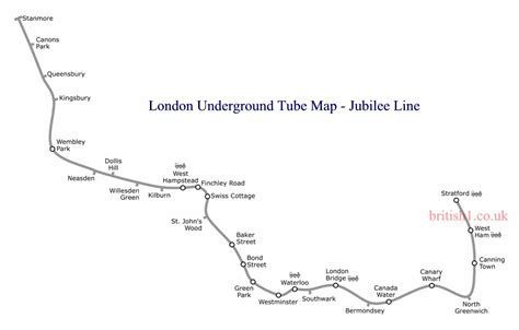 Jubilee Line Map - Image to u