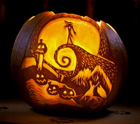 Halloween nightmare before christmas pumpkin carving GIF on GIFER - by Malazan