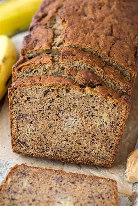 Peanut Butter Banana Bread - 10 ingredients and 10 minutes to prep!