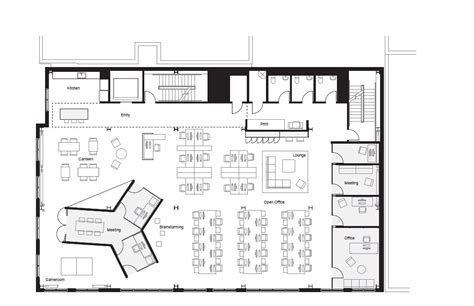 Gallery of Offices and Workplaces: Examples in Plan - 118