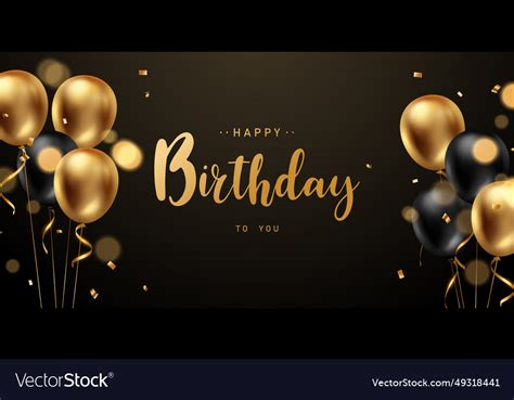 Celebrate your birthday background with beautiful Vector Image