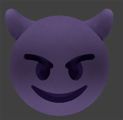 Smiling imp emoji 3D model - TurboSquid 1239957