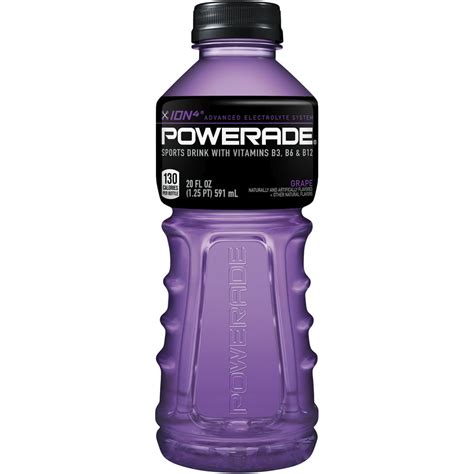 POWERADE Zero Grape, ION4 Electrolyte Enhanced Fruit Flavored Zero Sugar Zero Calorie Sports ...