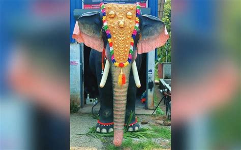 Thrissur temple introduces mechanical elephant for performing rituals ...