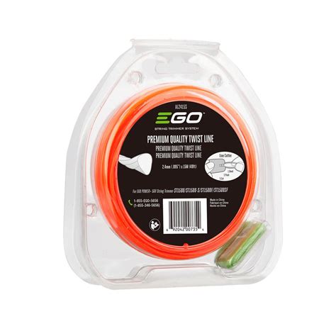 EGO 0.080 in. Twisted Line for EGO POWER+ String Trimmers-AL2415S - The ...