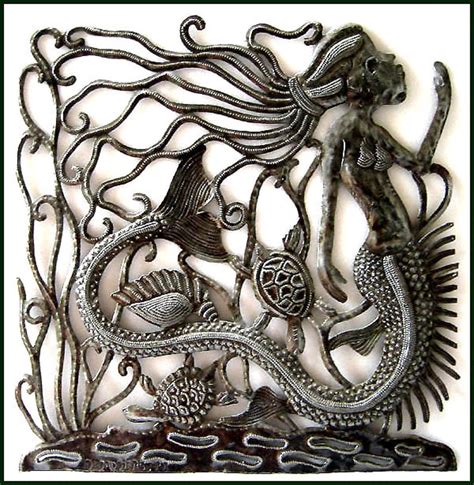 MERMAID METAL ART Wall Hanging Metal Wall Art Steel Drum - Etsy